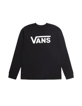 Camiseta Vans Classic LS Negro Niño