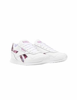 Zapatillas Reebok Royal CLJog Blanco/Rosa Niña