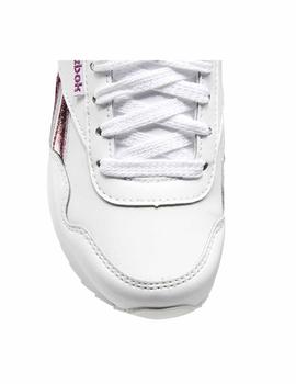 Zapatillas Reebok Royal CLJog Blanco/Rosa Niña