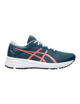 Zapatillas Asics Patriot 12 GS Azul/Coral