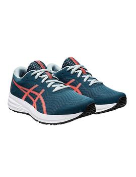 Zapatillas Asics Patriot 12 GS Azul/Coral