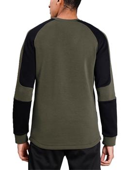 Sudadera Puma Evostripe Crew Verde/Negro Hombre