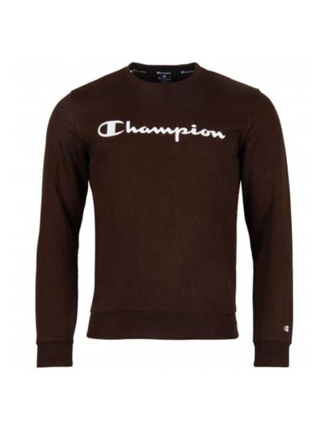 bicicleta acuerdo Bigote Sudadera Champion Cuello Caja Marron Hombre