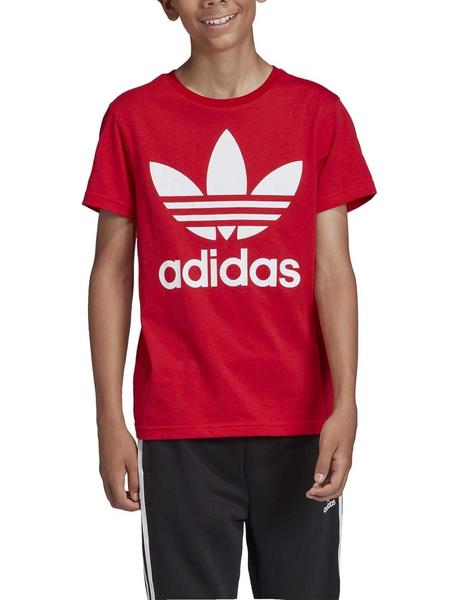 Adidas Trefoil Rojo Niño