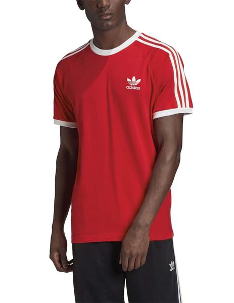 Camiseta 3-Stripes Rojo/Blanco Hombre