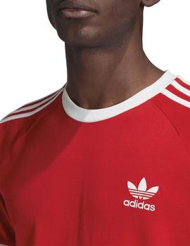 Camiseta Adidas 3-Stripes Rojo/Blanco Hombre