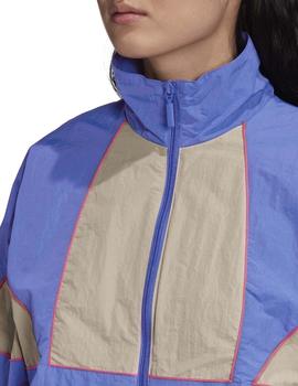 Chaqueta Adidas Big TRF Azul/Tostado Mujer