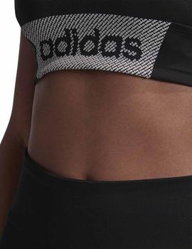 Top Adidas W D2M BRND Negro/Blanco Mujer