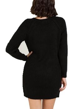 Vestido Naf Naf MBouton Negro Mujer