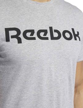 Camiseta Reebok GS Linear Re Gris Hombre