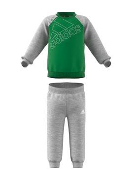 Chandal Adidas I BL FL Jog Verde/Gris Niño