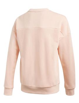 Sudadera Adidas JG MH Crew Salmon Niña