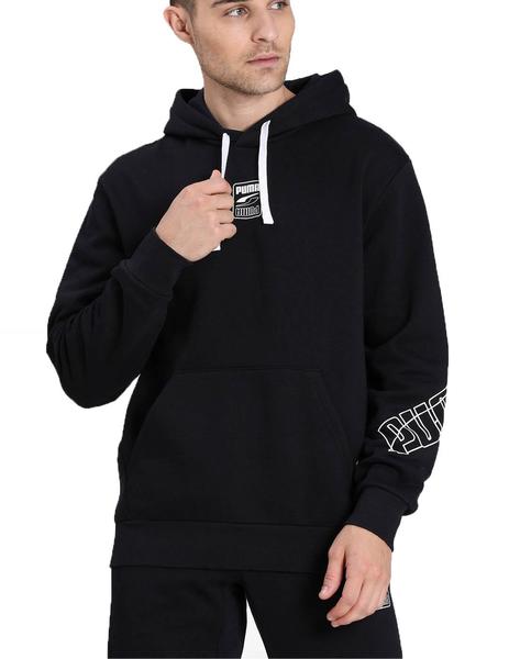 Médula soltar Retrato Sudadera Puma Rebel Hoodie FL Negro Hombre