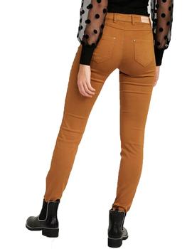 Pantalon Naf Naf F-Power Skinny Camel Mujer