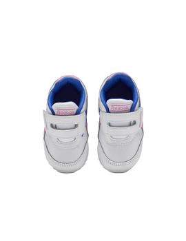 Zapatillas Reebok Royal CLJog 2 Bco/Rosa/Azul Niña