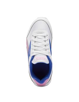 Zapatillas Reebok Royal CLJog 2 Bco/Rosa/Azul Niña