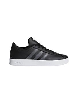 Zapatillas Adidas VL Court 2.0 K Negro/Gris