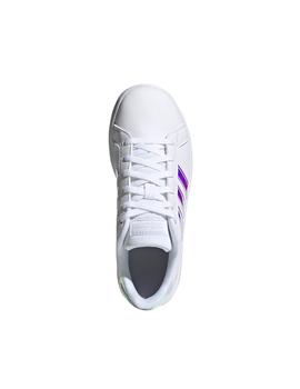 Zapatillas Adidas Grand Court K Blanco Niña