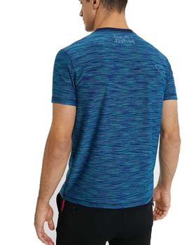 Camiseta Desigual Dimas Azul/Verde Hombre