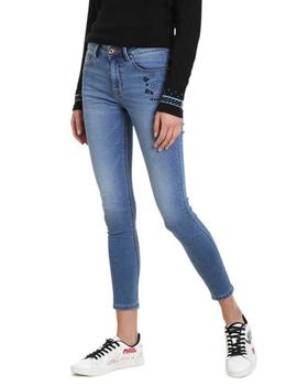 Pantalon Desigual Kentya Denim Medio Mujer