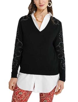 Jersey Desigual Vancouver Negro Mujer