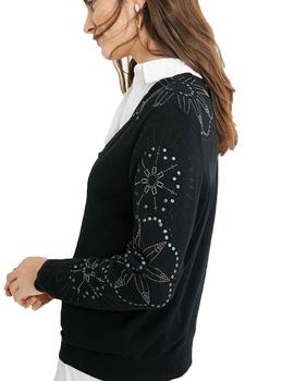 Jersey Desigual Vancouver Negro Mujer