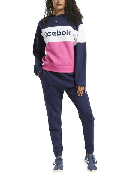 Desnudarse muestra Acelerar Chandal Reebok Linear Logo Marino/Fucsia/Bco Mujer