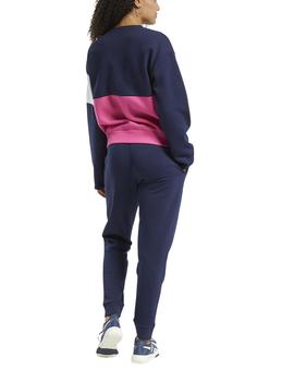 Chandal Reebok Linear Logo Marino/Fucsia/Bco Mujer