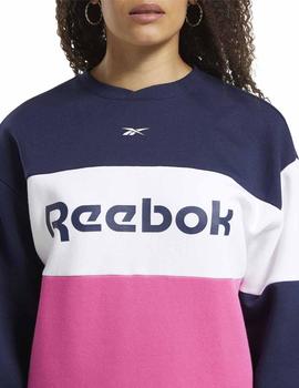 Chandal Reebok Linear Logo Marino/Fucsia/Bco Mujer