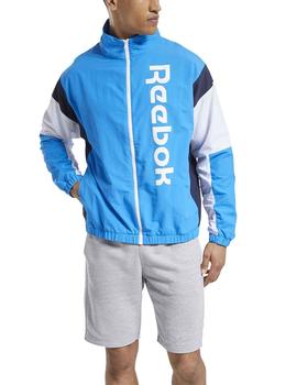 Chaqueta Reebok TE LL Woven Azul/Blanco Hombre