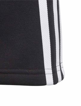 Pantalon corto Adidas Fleece Negro/Blanco Niño