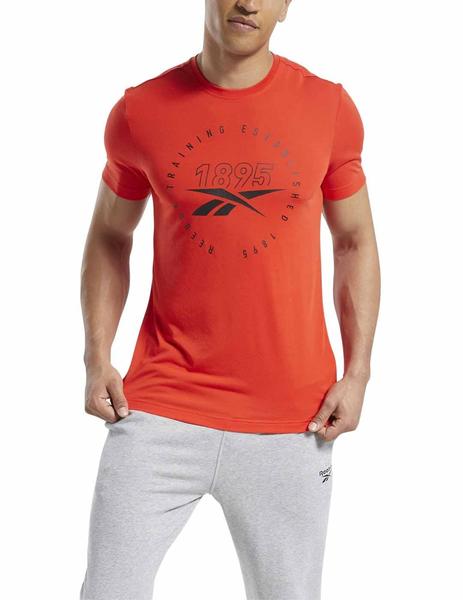 Camisetas reebok store hombre rojas
