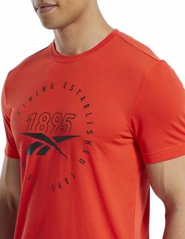 Camiseta Reebok GS Training Speedwick Rojo Hombre