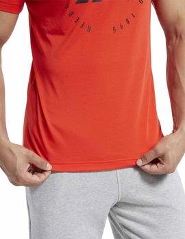 Camiseta Reebok GS Training Speedwick Rojo Hombre