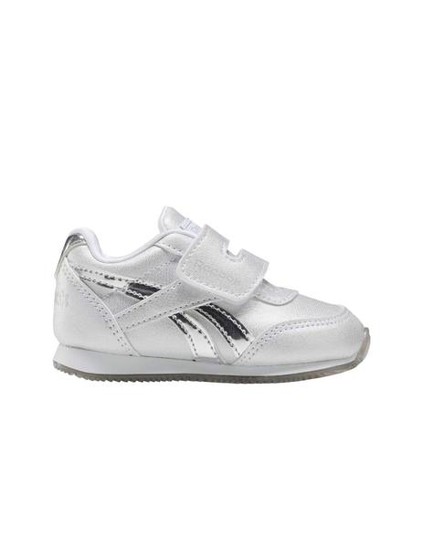 Masaccio Limpiar el piso Circunstancias imprevistas Zapatilla Reebok Niña Royal CLJog 2.0 KC Plata