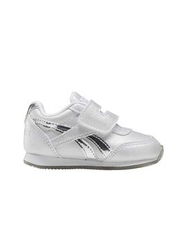 Zapatilla Reebok Niña Royal CLJog 2.0 KC Plata