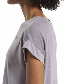 Camiseta Reebok WOR SUP Detail Gris Mujer