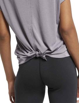 Camiseta Reebok WOR SUP Detail Gris Mujer