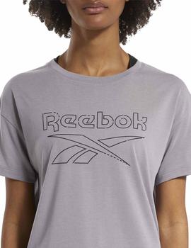 Camiseta Reebok WOR SUP BL Gris Mujer