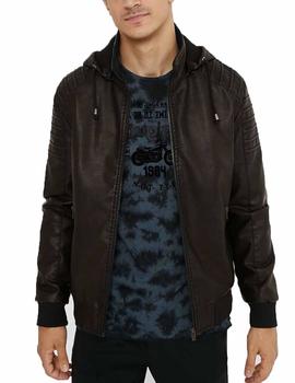 Cazadora Desigual Asensio PU Negro Hombre