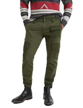 Pantalon Desigual Albert Verde Caza Hombre