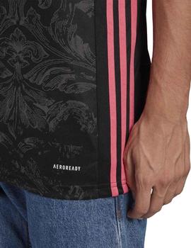 Camiseta Adidas Real 3 JSY Negro/Fucsia